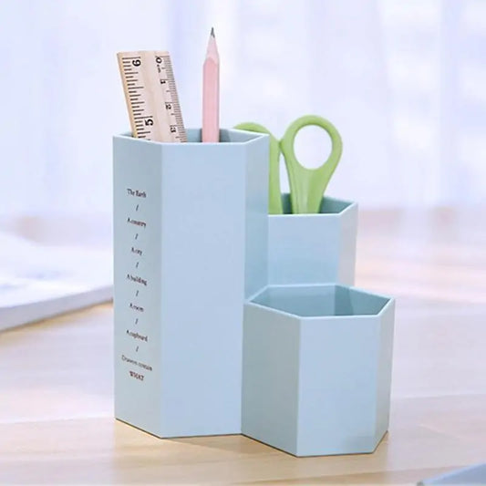 Hexagonal Pen Holder Container Organizer